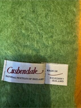 Green Mohair and Wool Scarf - Made in Ireland